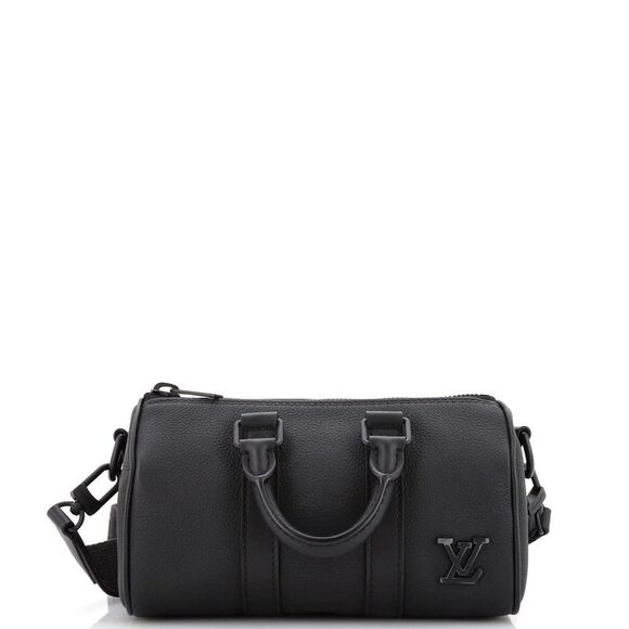 Louis Vuitton Handbags - Louis Vuitton Keepall Bandouliere Bag Limited Edition Aerogram Leather XS Black